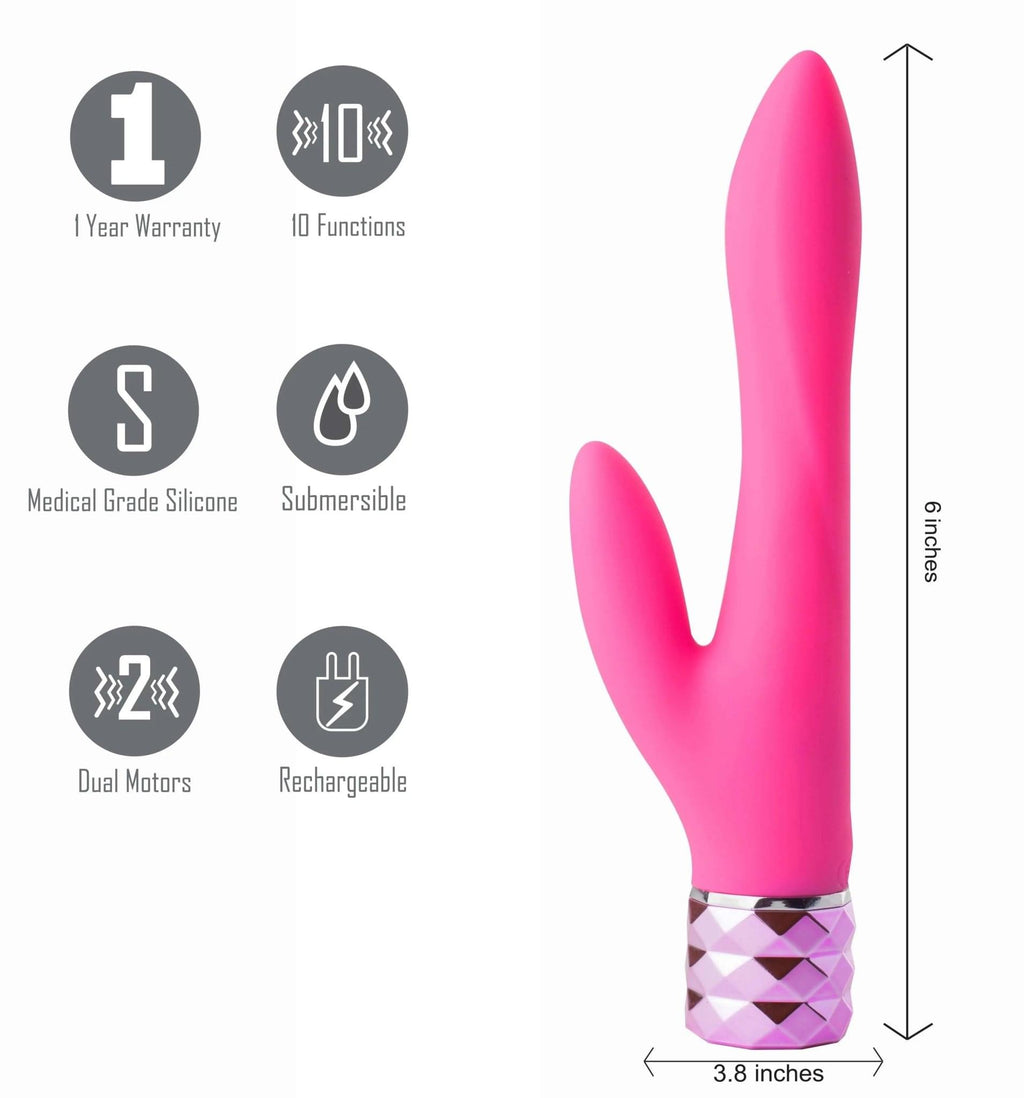 Maia Victoria -  15.2 cm USB Rechargeable Rabbit Vibrator Maia Toys Discreet Intimate Essentials.