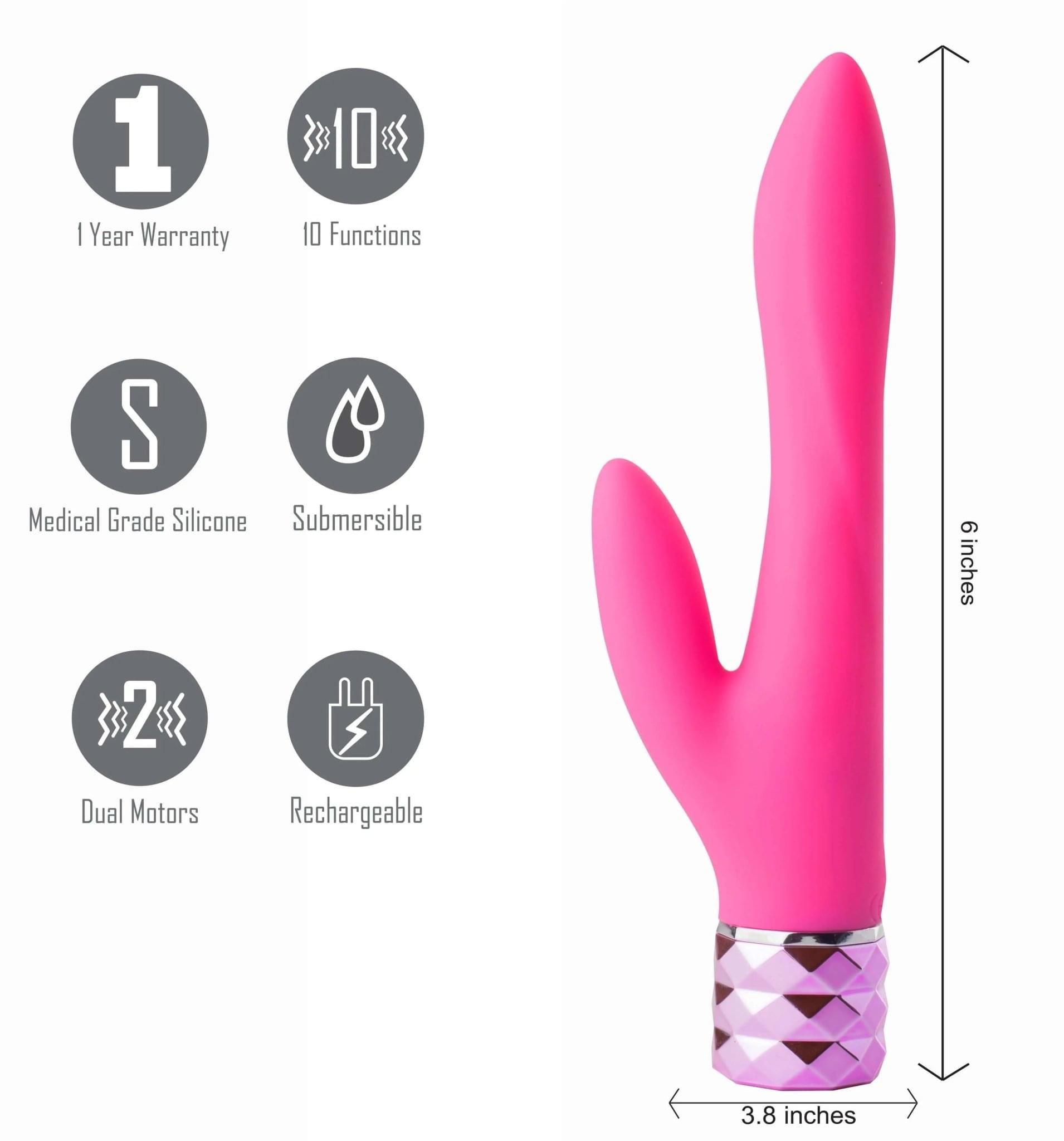 Maia Victoria -  15.2 cm USB Rechargeable Rabbit Vibrator Maia Toys Discreet Intimate Essentials.
