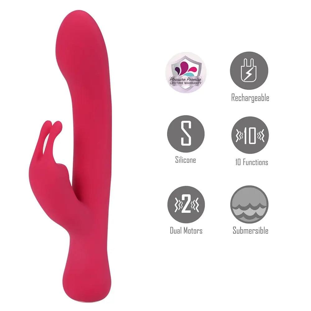 Maia ZARA -  -  17.1 cm USB Rechargeable Rabbit Vibrator Maia Toys Discreet Intimate Essentials.