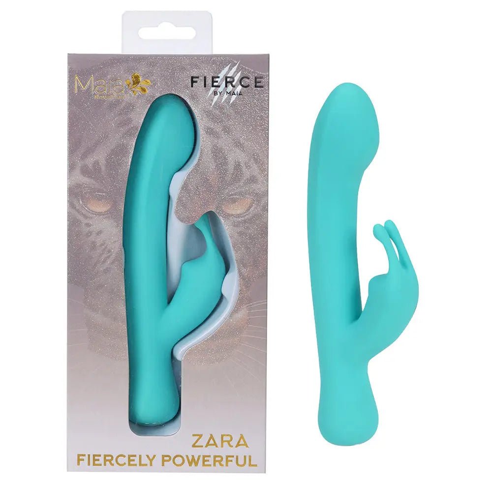 Shop affordable quality Maia ZARA - Teal - Teal 17.1 cm USB Rechargeable Rabbit Vibrator - Discreet Intimate Essentials - VIBRATORS - Maia Toys