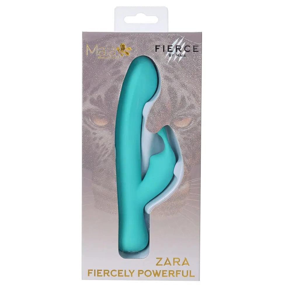 Maia ZARA - Teal - Teal 17.1 cm USB Rechargeable Rabbit Vibrator Maia Toys Discreet Intimate Essentials.
