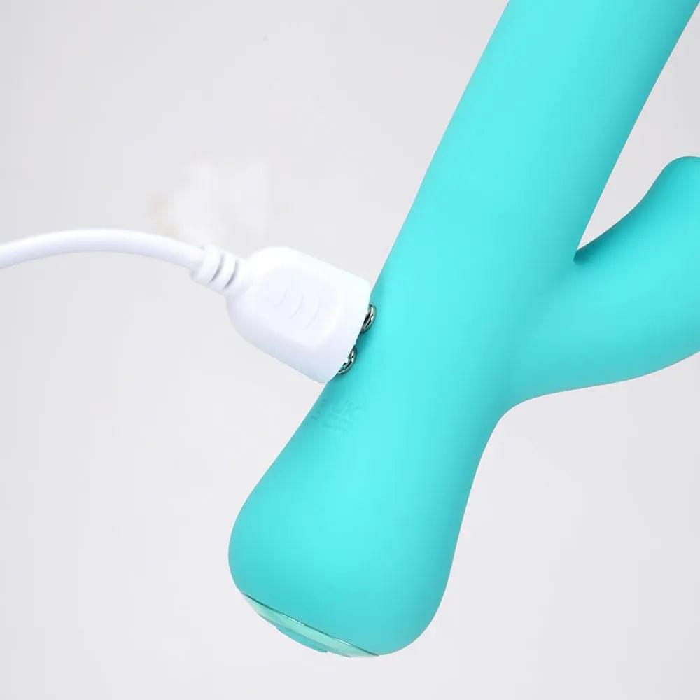 Maia ZARA - Teal - Teal 17.1 cm USB Rechargeable Rabbit Vibrator Maia Toys Discreet Intimate Essentials.