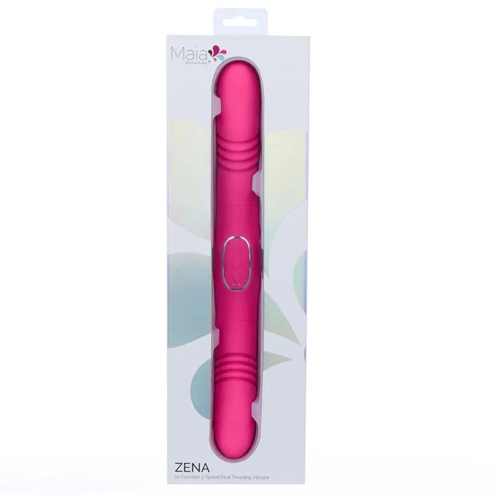 Shop affordable quality Maia ZENA - 35.5 cm USB Rechargeable Dual Thrusting Double Ended Vibrator - Discreet Intimate Essentials - VIBRATORS - Maia Toys
