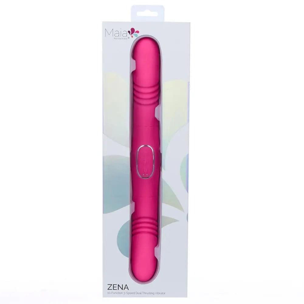 Maia ZENA -  -  35.5 cm USB Rechargeable Dual Thrusting Double Ended Vibrator Maia Toys Discreet Intimate Essentials.