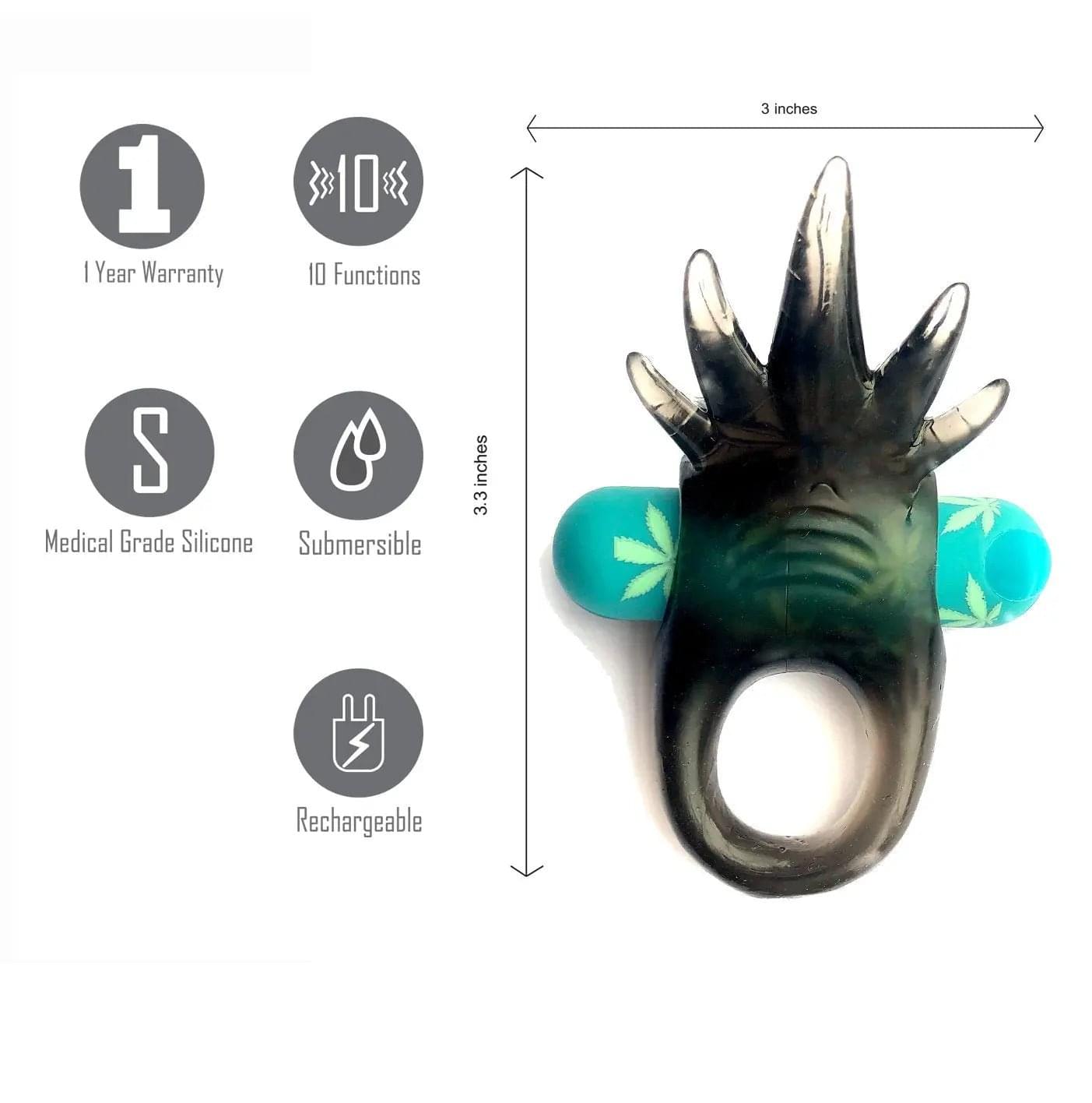 Maia Ziggy - Hemp  USB Rechargeable Vibrating Cock Ring Maia Toys Discreet Intimate Essentials.