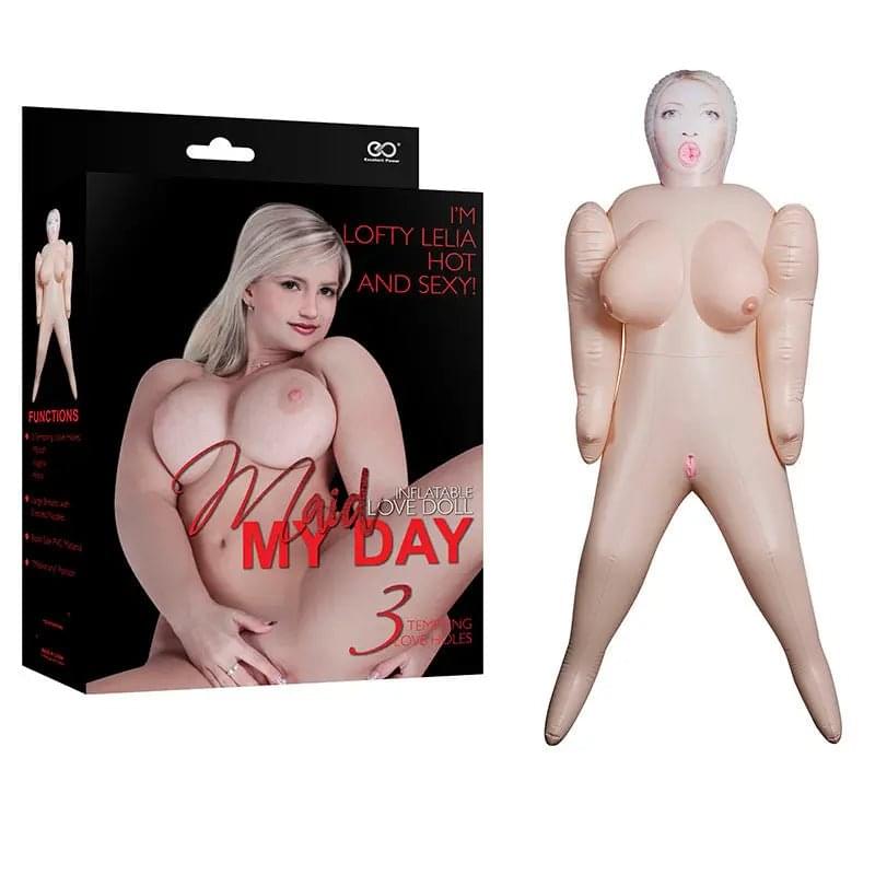 Maid My Day - Lofty Lelia - Inflatable Love Doll Excellent Power Discreet Intimate Essentials.