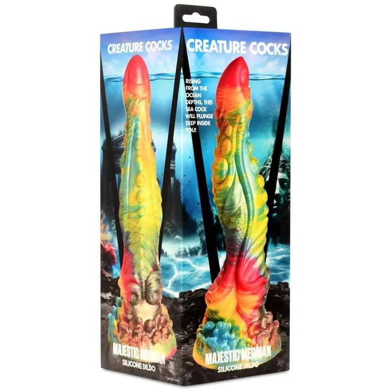 Majestic Merman Silicone Dildo Creature Cocks Discreet Intimate Essentials.