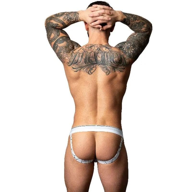 Male Power Marble Jock Strap White Male Power Discreet Intimate Essentials.