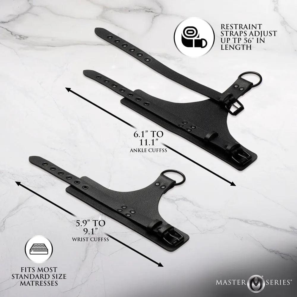 Master Series All Access - Bed Restraint Kit XR Brands Discreet Intimate Essentials.