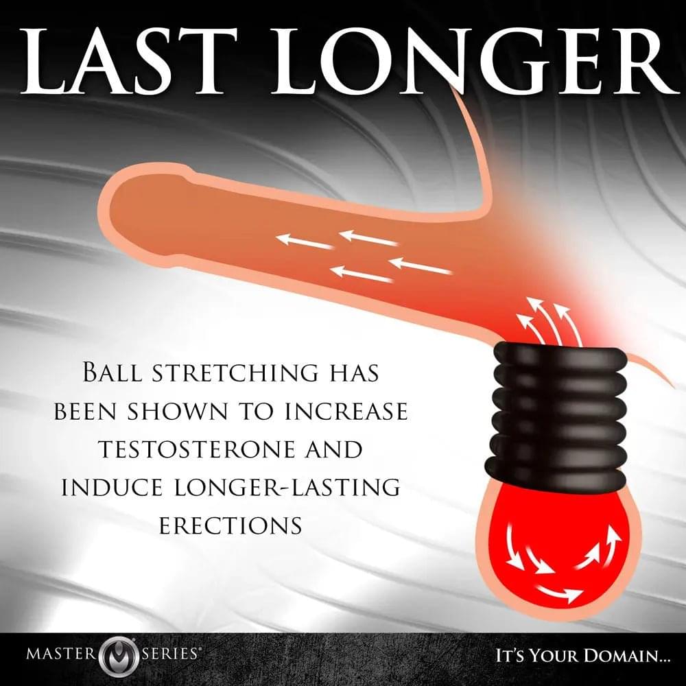 Master Series Ball Stack Ball Stretcher -  -  Ball Stretcher XR Brands Discreet Intimate Essentials.