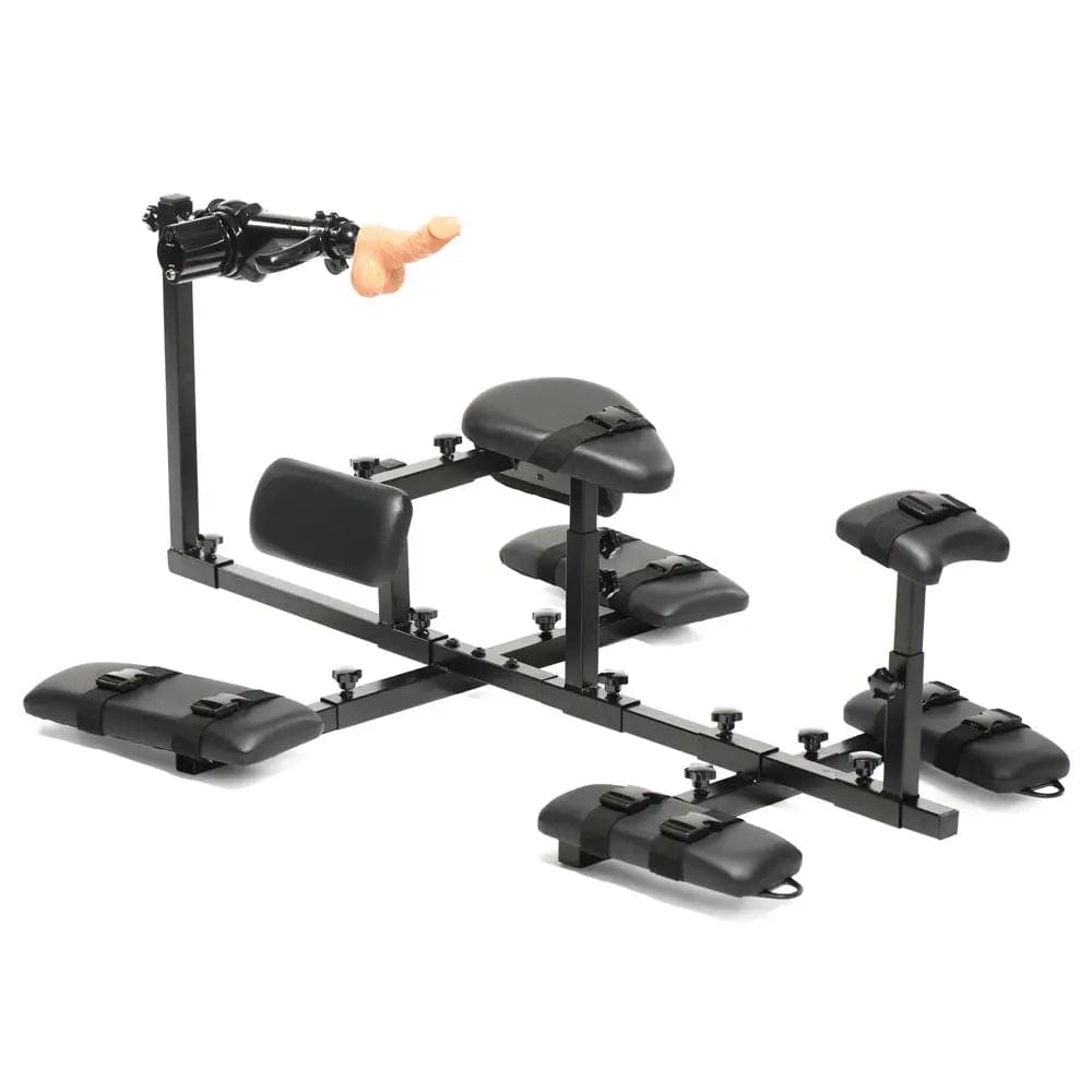 Master Series Subversion - Deluxe Stockade with Mains Powered Sex Machine XR Brands Discreet Intimate Essentials.
