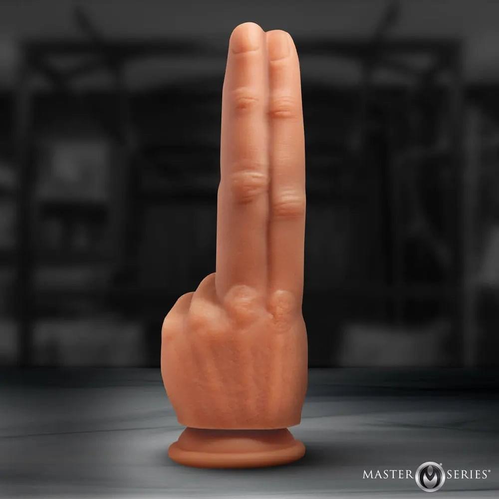 Master Series The Pleaser -  23.6 cm Double Finger Dildo XR Brands Discreet Intimate Essentials.