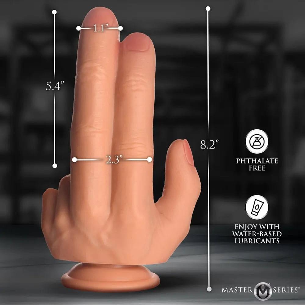 Master Series The Shocker -  20.8 cm Finger Dildo XR Brands Discreet Intimate Essentials.