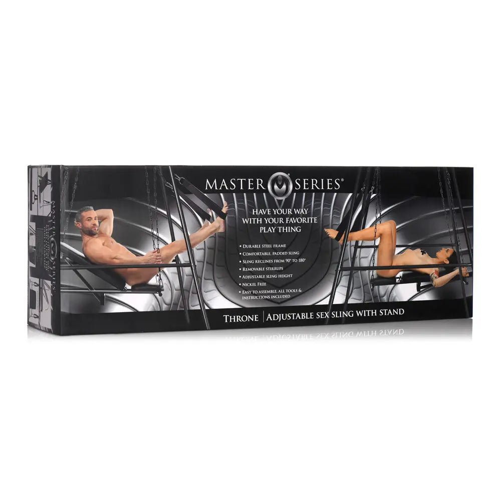 Shop affordable quality Master Series Throne - Adjustable Sex Sling with Stand - Discreet Intimate Essentials - SWINGS - XR Brands