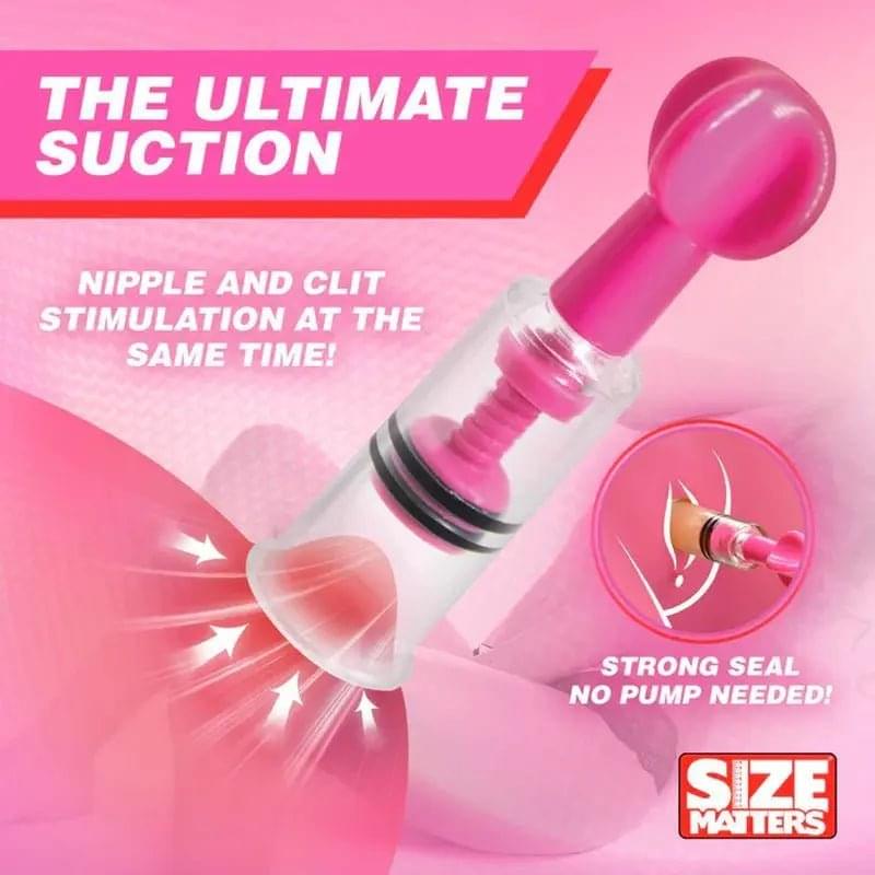 MAXtwist Clit Nipple Sucker Set 3 Pc Pink Size Matters Discreet Intimate Essentials.