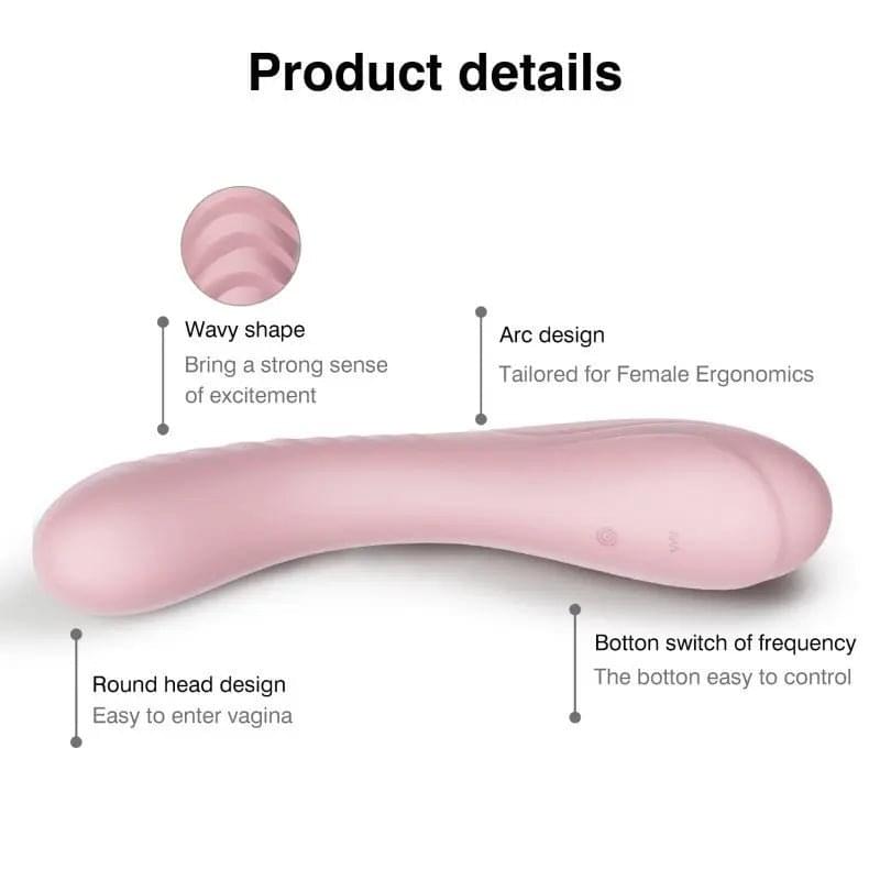 Maya Curve Silicone Vibrator Pink SXE Discreet Intimate Essentials.