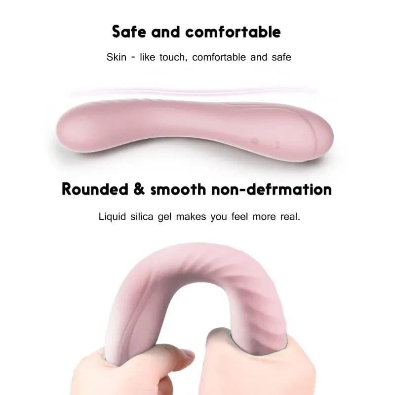Maya Curve Silicone Vibrator Pink SXE Discreet Intimate Essentials.