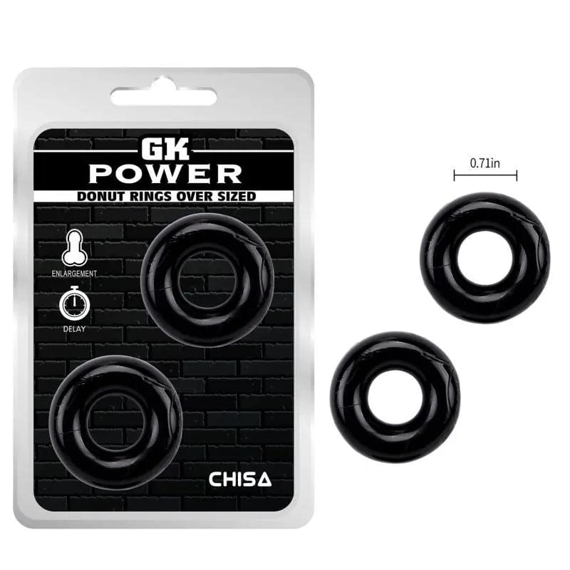 Mega Donut Rings Twin Pack GK Power Discreet Intimate Essentials.