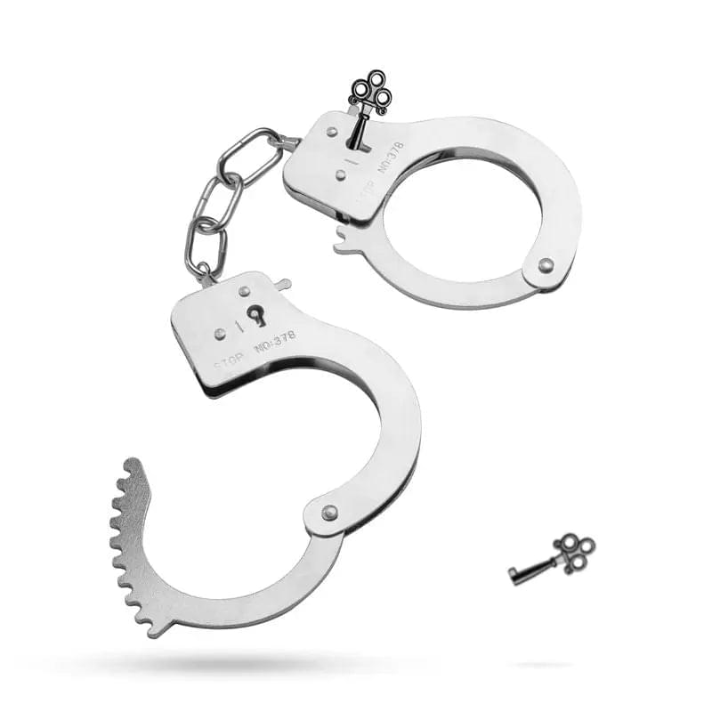 Metal Cuffs Silver Fetish Collection Discreet Intimate Essentials.