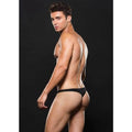 Microfibre Low Rise Zip Thong Black Envy Discreet Intimate Essentials.