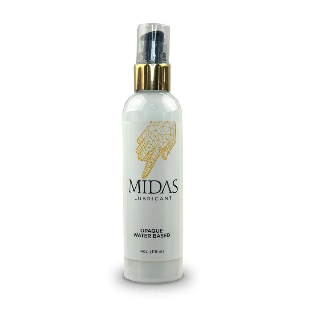 Midas Opaque Water Based Lubricant - 118 ml - Water Based Cum Lube - 118 ml Little Genie Discreet Intimate Essentials.