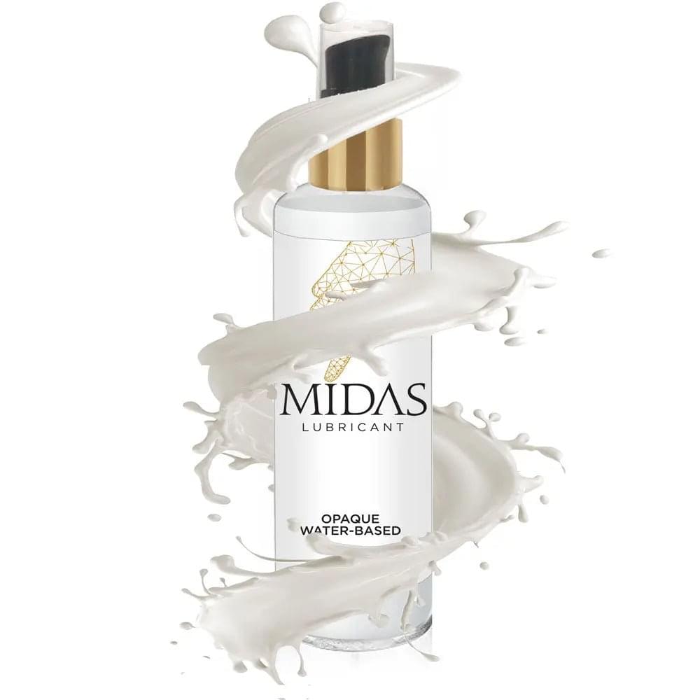 Midas Opaque Water Based Lubricant - 59 ml - Water Based Cum Lube - 59 ml Little Genie Discreet Intimate Essentials.