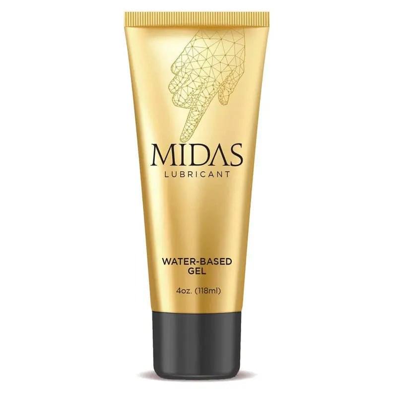 Midas Water Based Gel - Water Based Gel Lubricant - 118 ml Tube Little Genie Discreet Intimate Essentials.