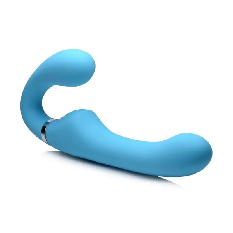 Mighty Rider 10X Strapless Strap-On Blue w Remote Strap U Discreet Intimate Essentials.