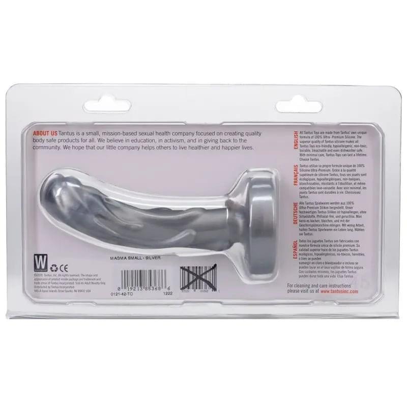 Mini Magma Dildo Silver Tantus Discreet Intimate Essentials.