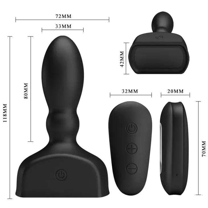 MR PLAY Inflatable Anal Plug -  USB Rechargeable Inflatable Anal Plug with Wireless Remote Mr Play Discreet Intimate Essentials.