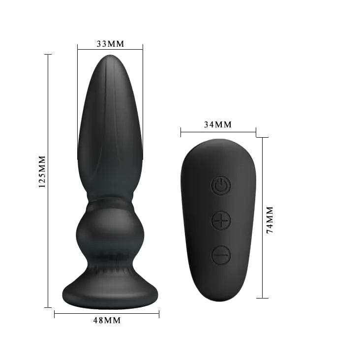 MR PLAY Powerful Vibrating Anal Plug -  12.5 cm USB Rechargeable Vibrating Anal Plug with Remote Mr Play Discreet Intimate Essentials.