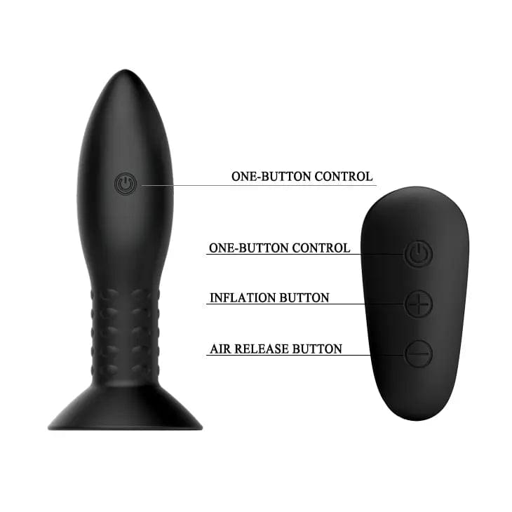 MR PLAY Rotation Beads Anal Plug -  USB Rechargeable Beaded Butt Plug with Wireless Remote Mr Play Discreet Intimate Essentials.