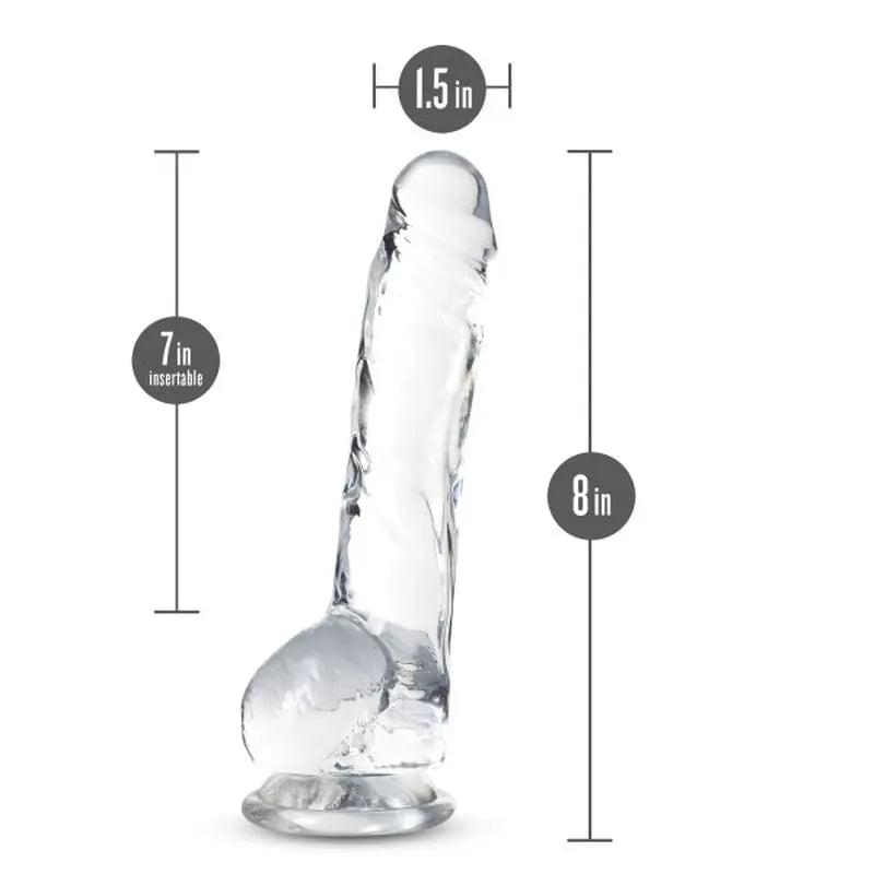 Naturally Yours 8" Crystaline Dildo Diamond Naturally Yours Discreet Intimate Essentials.