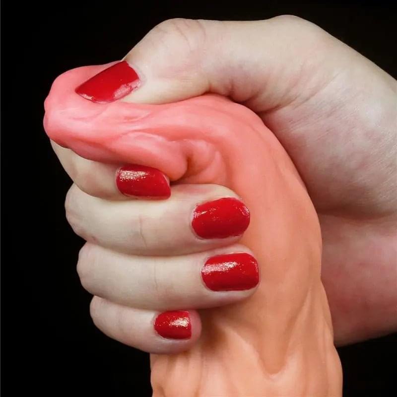Nature Cock 9.5in Dual Layer Huge ALIEN Silicone Dildo Lovetoy Discreet Intimate Essentials.