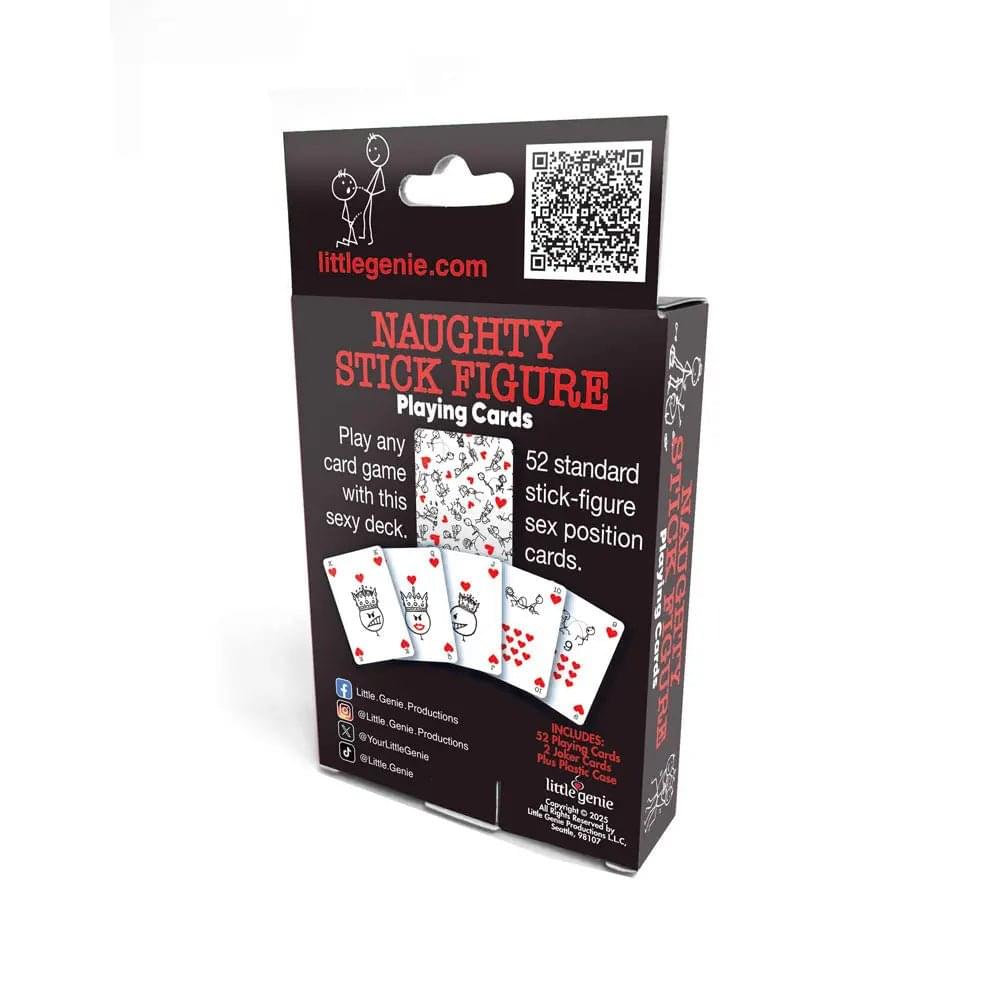 Naughty Stick Figure Playing Cards - Novelty Playing Cards Little Genie Discreet Intimate Essentials.
