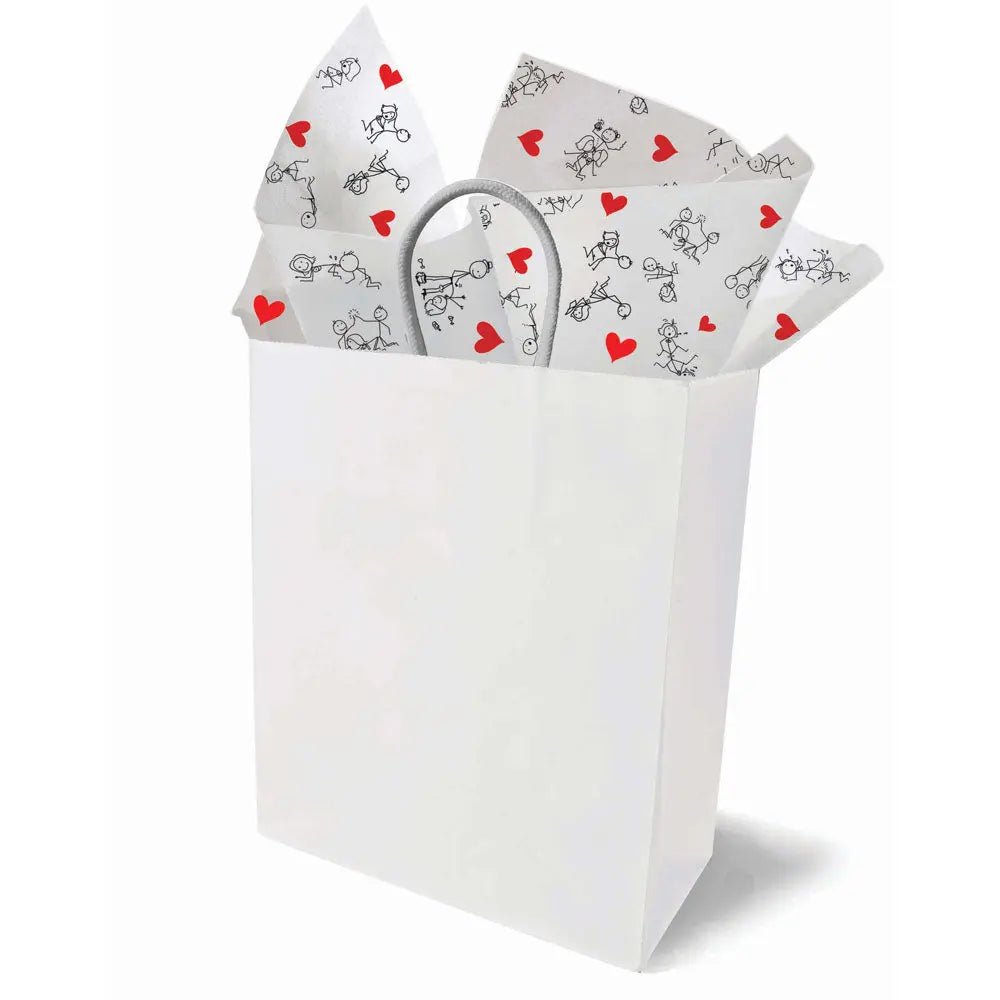 Shop affordable quality Naughty Stick Figure Tissue Paper Sheets - Novelty Decoration Sheets - 6 Pack - Discreet Intimate Essentials - NOVELTIES - Little Genie