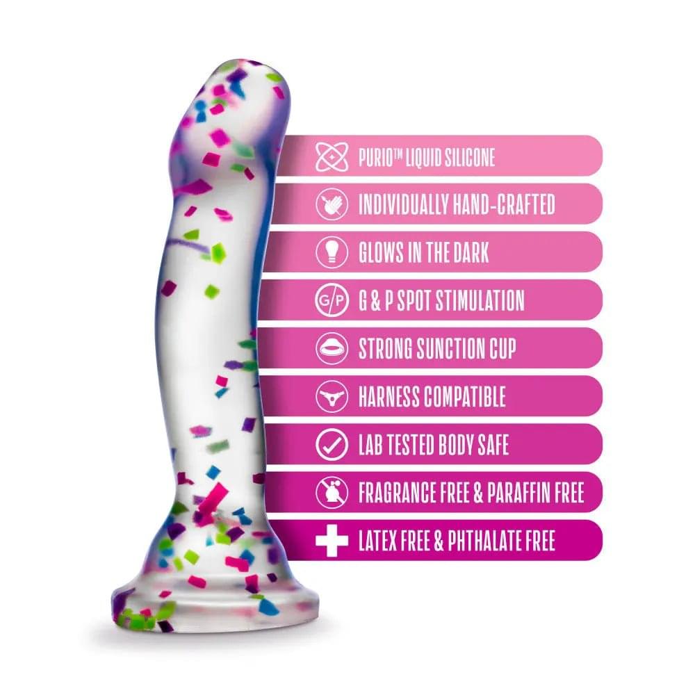 Neo Elite Glow Hanky Panky - Glow In Dark  19 cm Dong Blush Novelties Discreet Intimate Essentials.