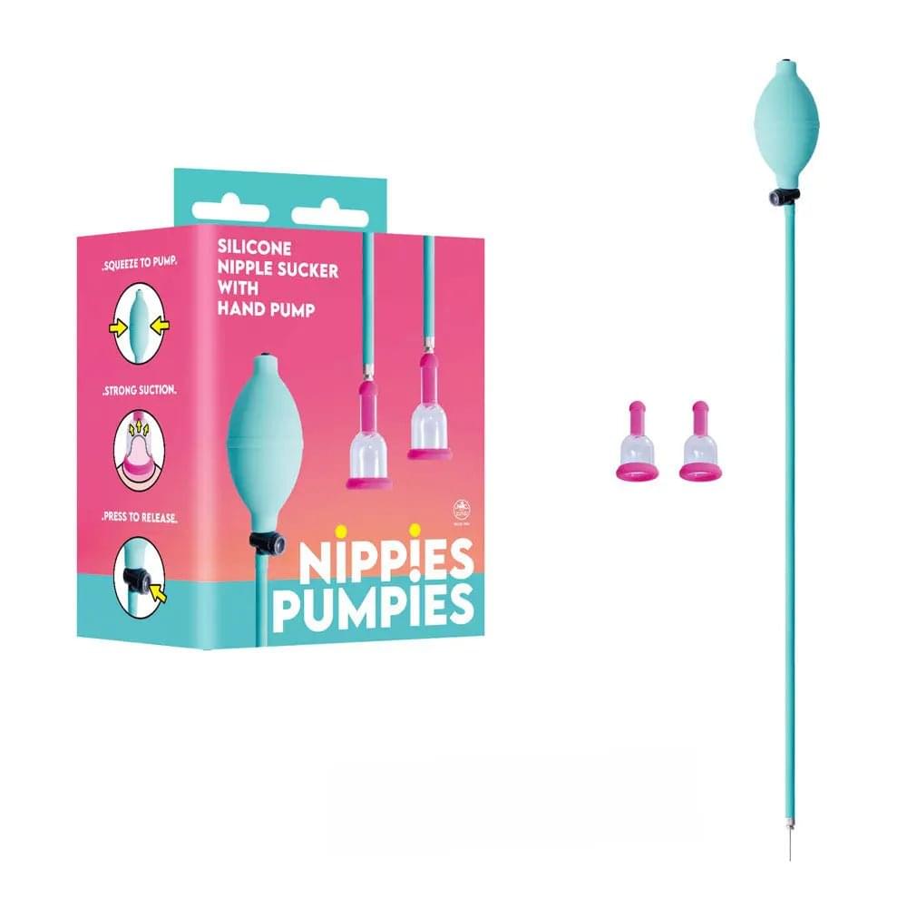 Nippies Pumpies - Teal - Teal Nipple Pump Excellent Power Discreet Intimate Essentials.