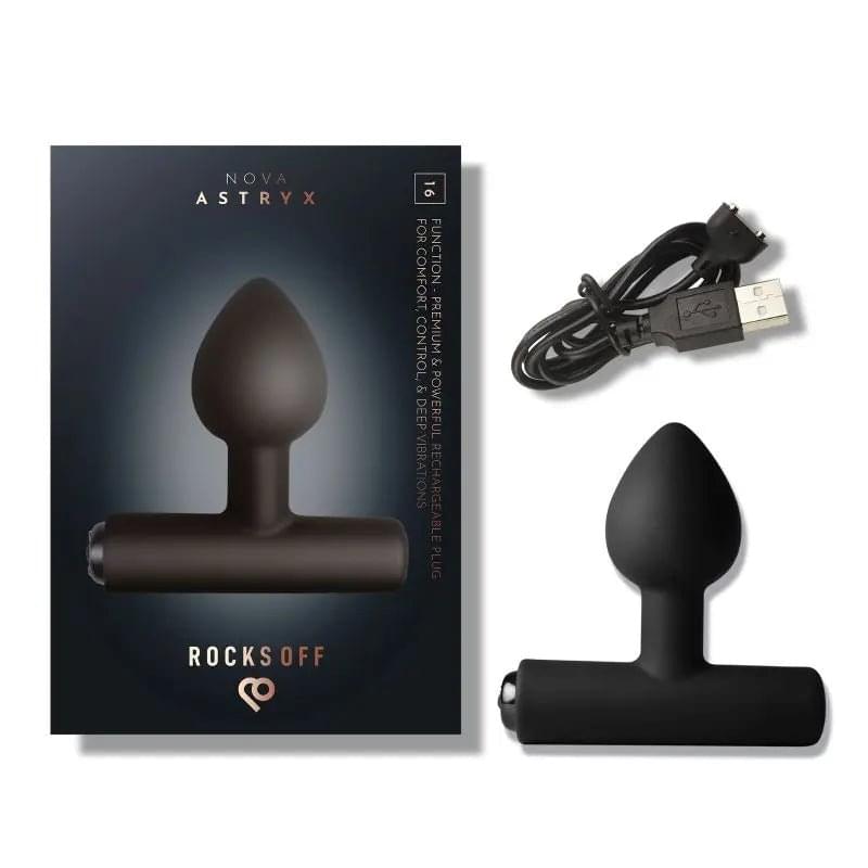Nova Astryx Butt Plug Vibrator Black Rocks Off Discreet Intimate Essentials.