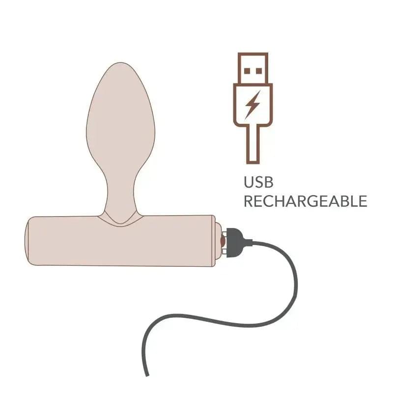 Nova Solaris Tapered Butt Plug Vibrator Black Rocks Off Discreet Intimate Essentials.