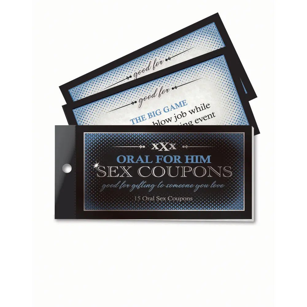 Shop affordable quality Oral For Him Sex Coupons - Set of 15 Coupons - Discreet Intimate Essentials - NOVELTIES - Little Genie