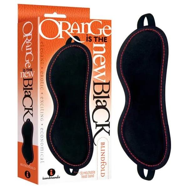 Orange Is The New Black - Blindfold - Black Blindfold Icon Brands Discreet Intimate Essentials.