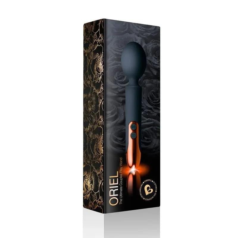 Oriel Rechargeable Wand Black Rocks Off Discreet Intimate Essentials.