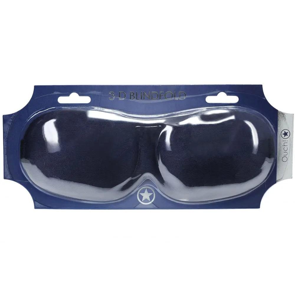 OUCH! 3D Mask - Navy - Navy Blue Eye Mask Shots Toys Discreet Intimate Essentials.