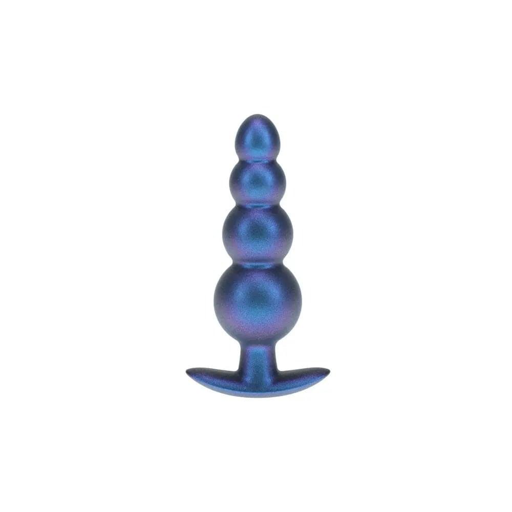 OUCH! Beaded Anal Plug - Metallic  - Metallic  11.7 cm Butt Plug Shots Toys Discreet Intimate Essentials.