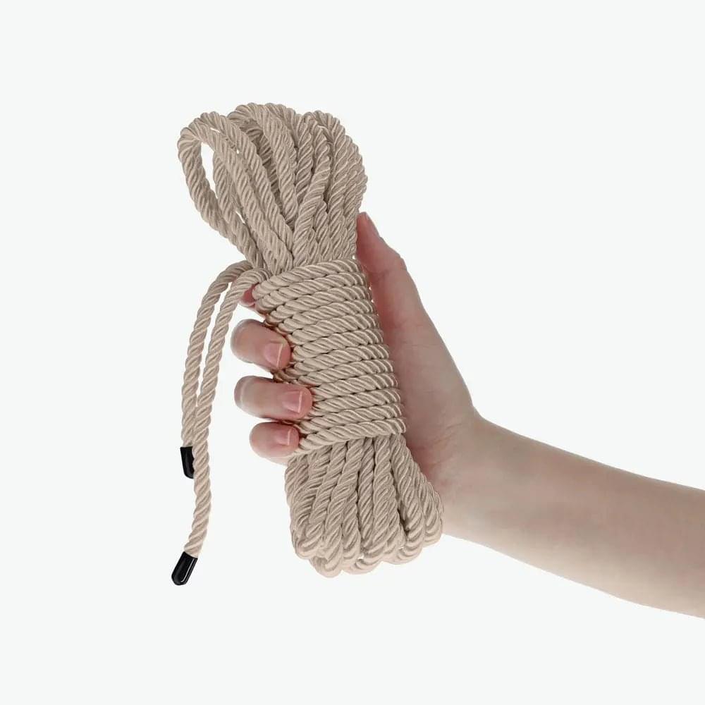 OUCH! Bondage Rope - 10 M - Gold - Gold Nylon Bondage Rope - 10 metre Length Shots Toys Discreet Intimate Essentials.