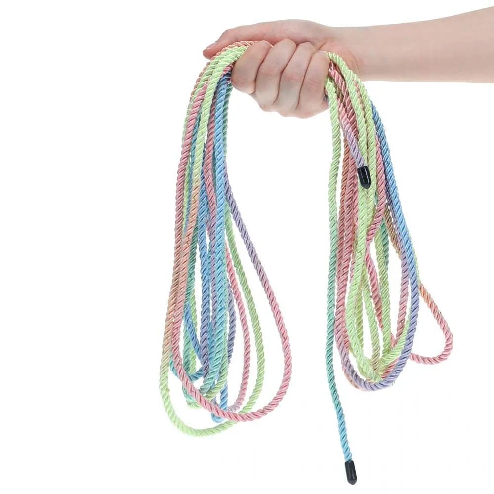 OUCH! Bondage Rope - 10 M - Multicolour 1 - Multicoloured Nylon Bondage Rope - 10 metre Length Shots Toys Discreet Intimate Essentials.