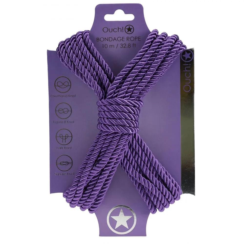 OUCH! Bondage Rope - 10 M -  -  Nylon Bondage Rope - 10 metre Length Shots Toys Discreet Intimate Essentials.