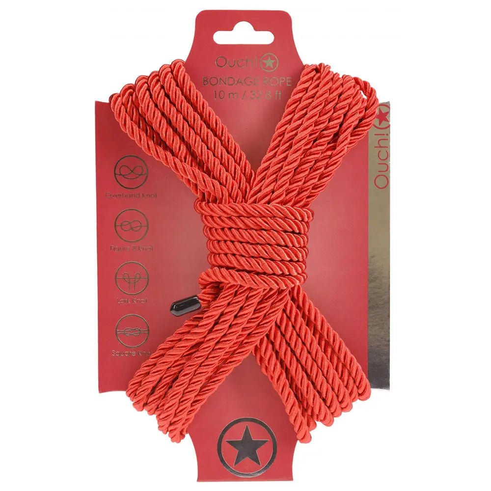 Shop affordable quality OUCH! Bondage Rope - 10 M - Nylon Bondage Rope - 10 metre Length - Discreet Intimate Essentials - BONDAGE-TOYS - Shots Toys