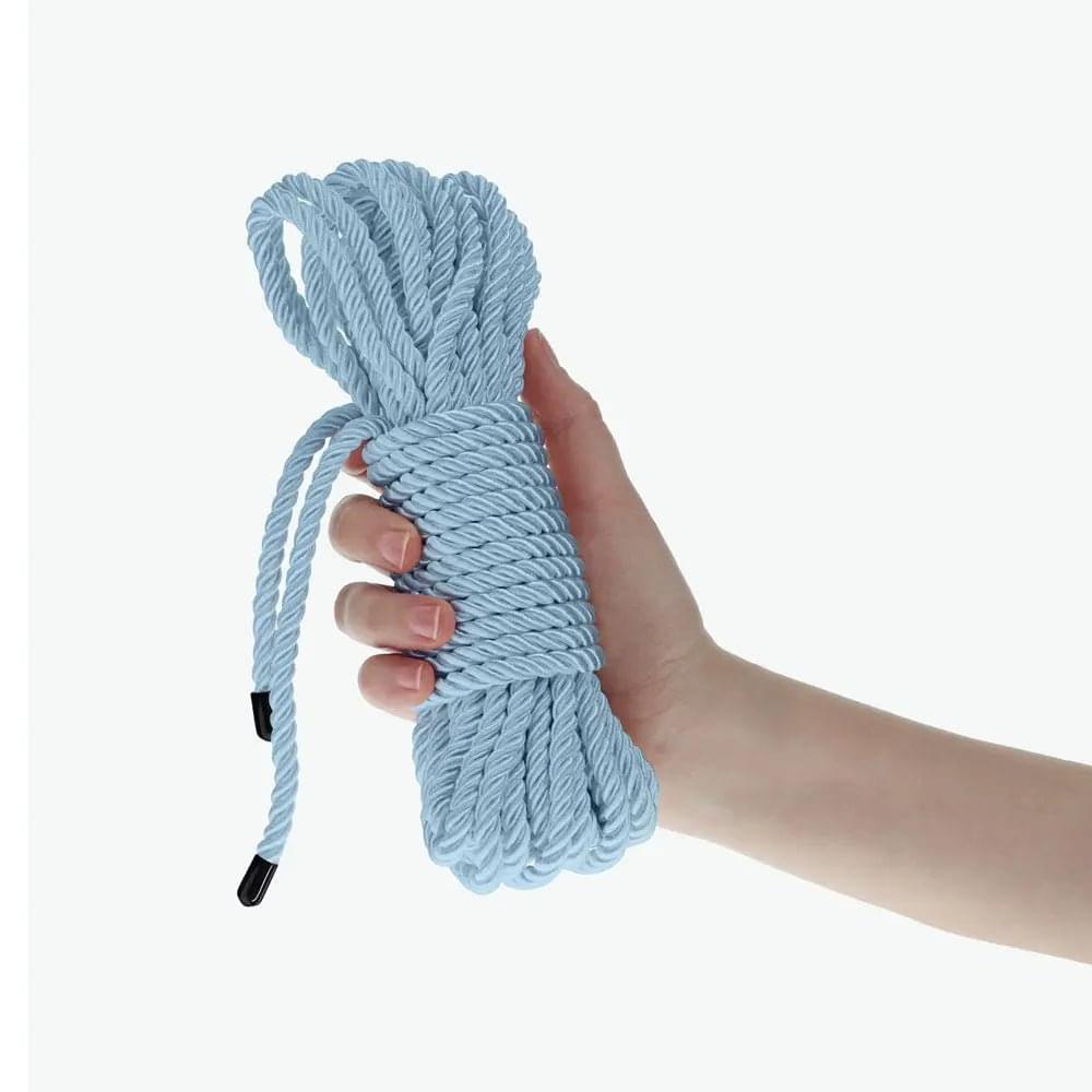 OUCH! Bondage Rope - 10 M - Powder  - Powder  Nylon Bondage Rope - 10 metre Length Shots Toys Discreet Intimate Essentials.